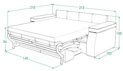 Диван Synergy Ergo (Forest 13 Красный)-1