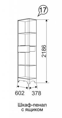 Шкаф-пенал с ящиком 17 Танго-1