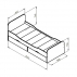 Кровать подростковая ДЕЛЬТА-19-2