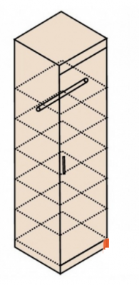 Шкаф для одежды и белья Н8 Ника-1