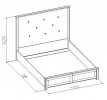 Кровать (без основания, без матраса) Карина Queen